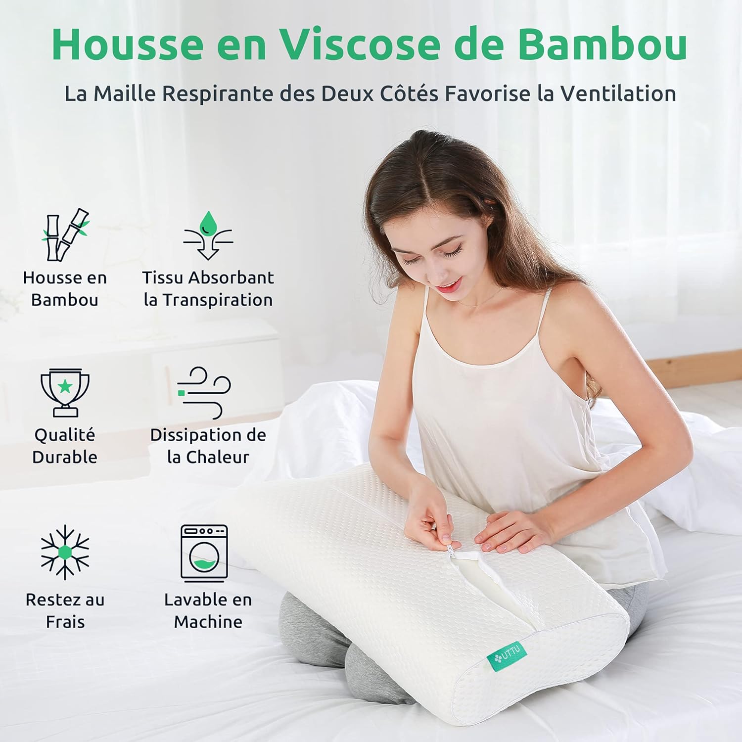 UTTU-Oreiller-Ergonomique-Housse-En-Bambou-Lavable-En-Bambou