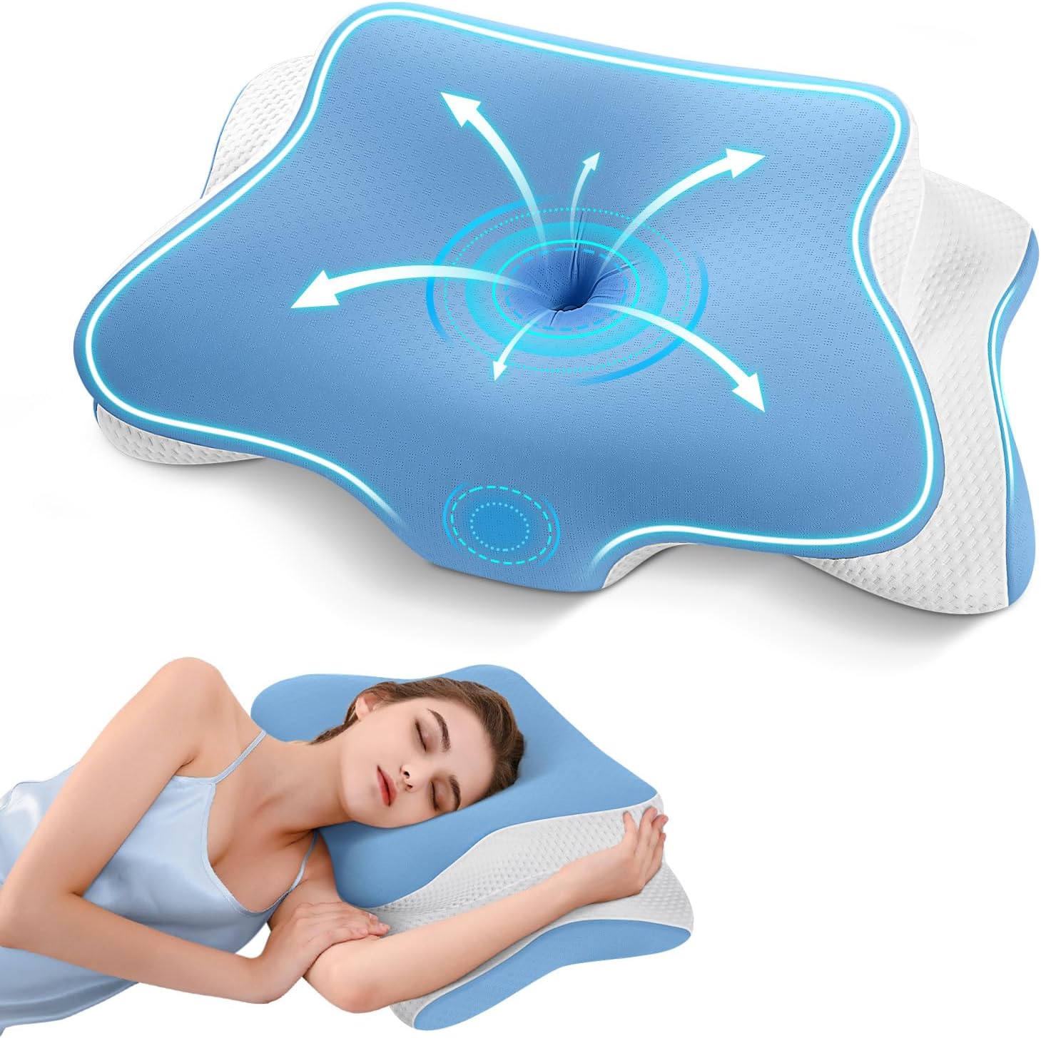 apce-oreiller-ergonomique-cervical-orthopedique-soutien-du-cou-pour-dormeurs-sur-le-cote-avec-taie-d-oreiller-en-soie-rafraichissante-bleu