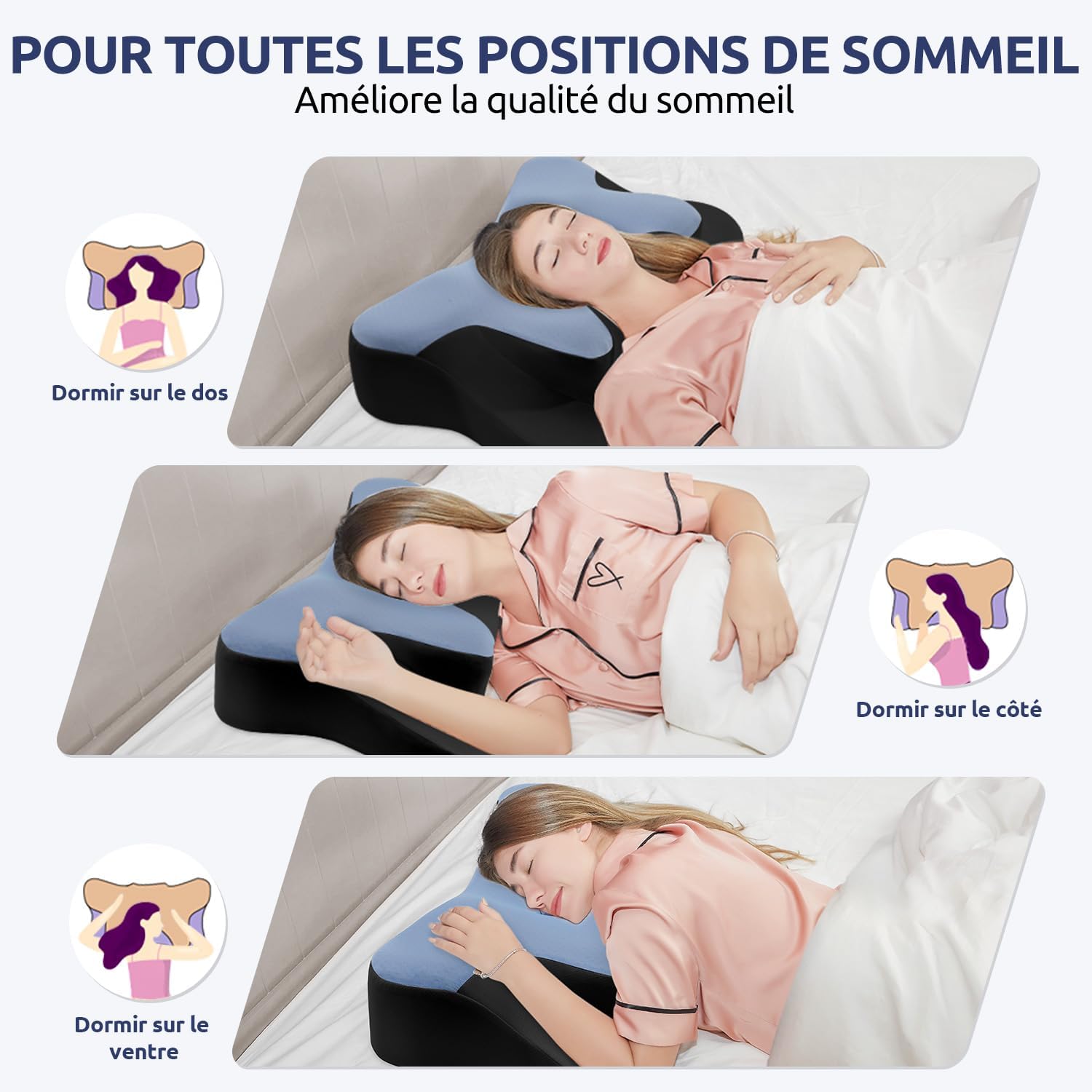 oreiller-ergonomique-donama-cervical-pour-dormeurs-sur-le-cote-bleu-noir-66x37x13-cm
