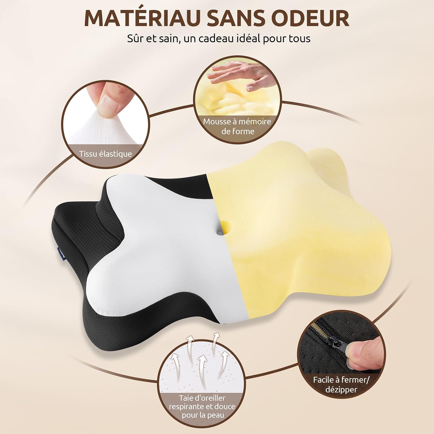 oreiller-ergonomique-donama-doublure-amovible-pour-dormeurs-sur-le-cote-noir-blanc-66x37x13-cm