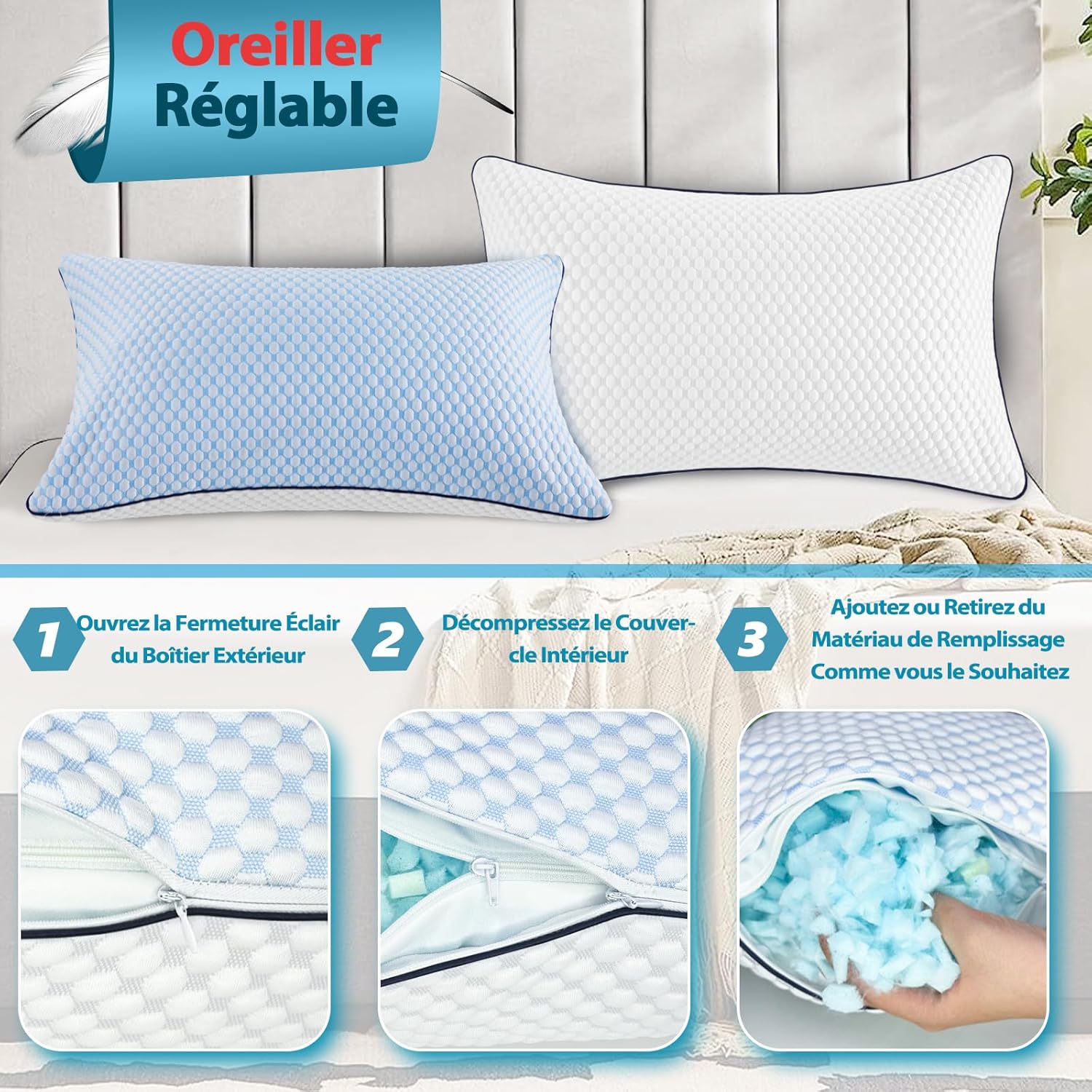 oreillers-oreiller-ergonomique-rafraichisant-40x80-cm-bleu-blanc