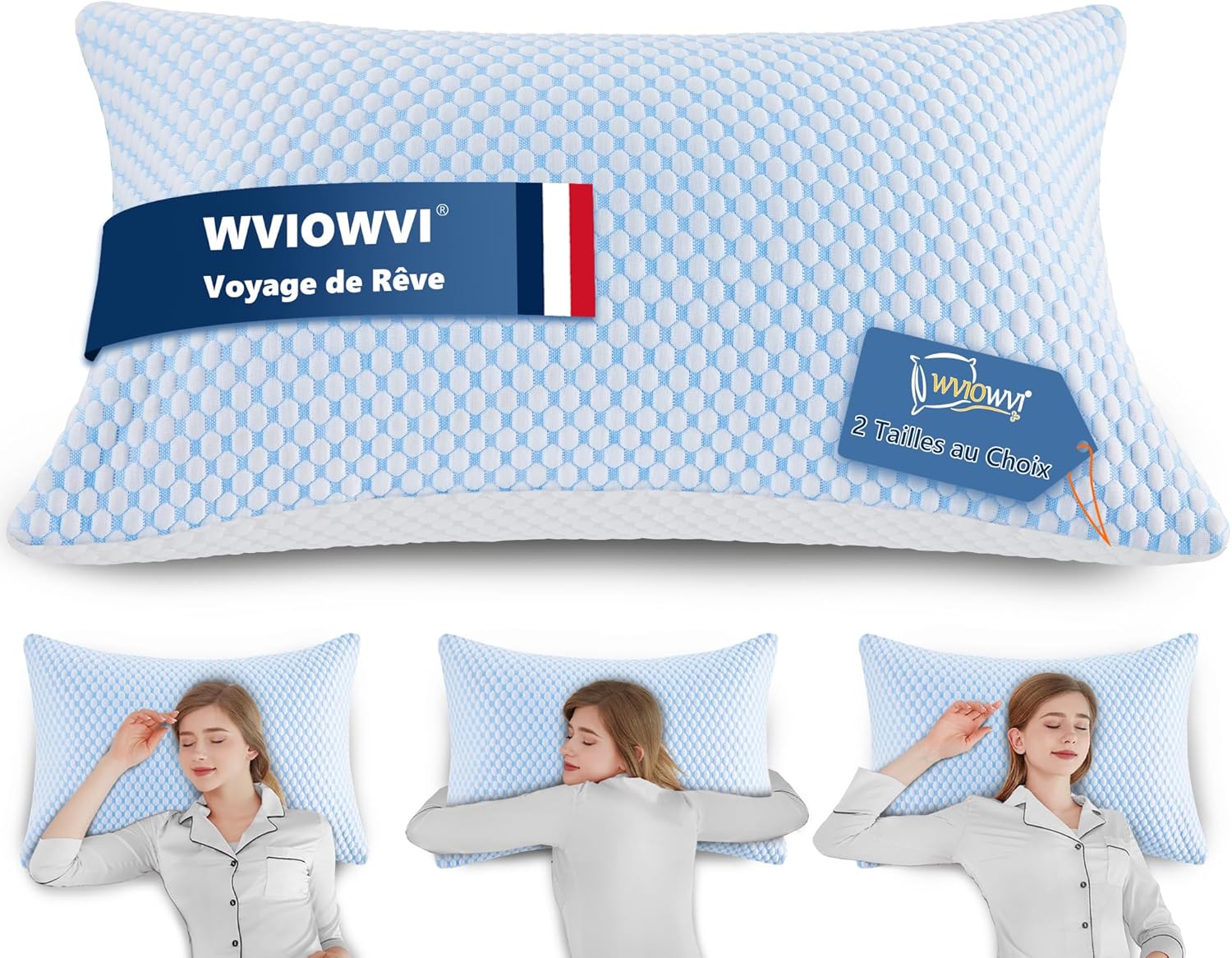 Wviowvi-oreiller-memoire-forme-40x80-cm-ergonomique-cervical-reglable-meilleur-pillow-plat-coussin-a-amovible-taie-oreiller-et-fermeture-eclair-40x80-cm-bleu-et-blanc