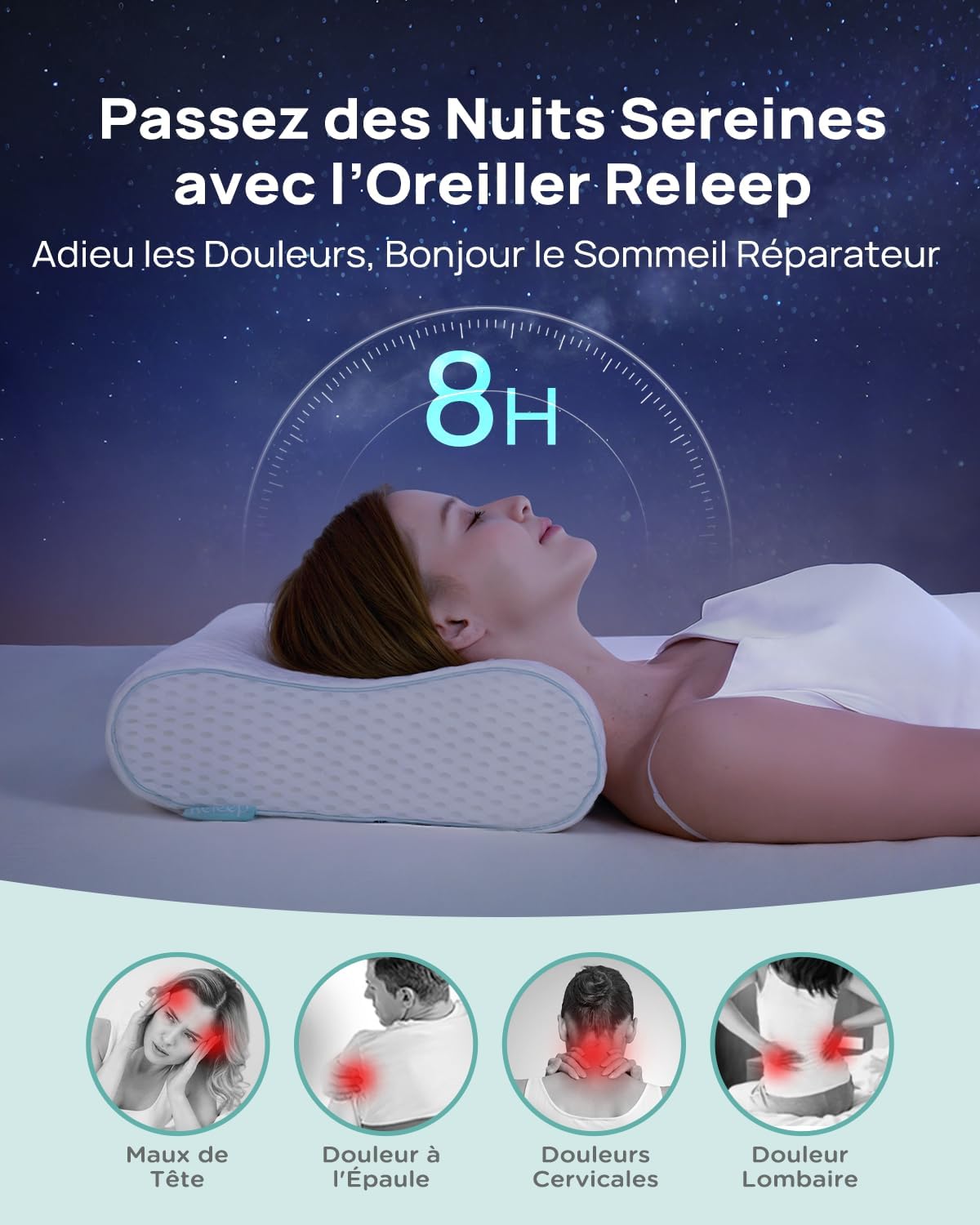 Releep-oreiller-ergonomique-someil-reparateur-rafraichissant-blanc-mi-ferme