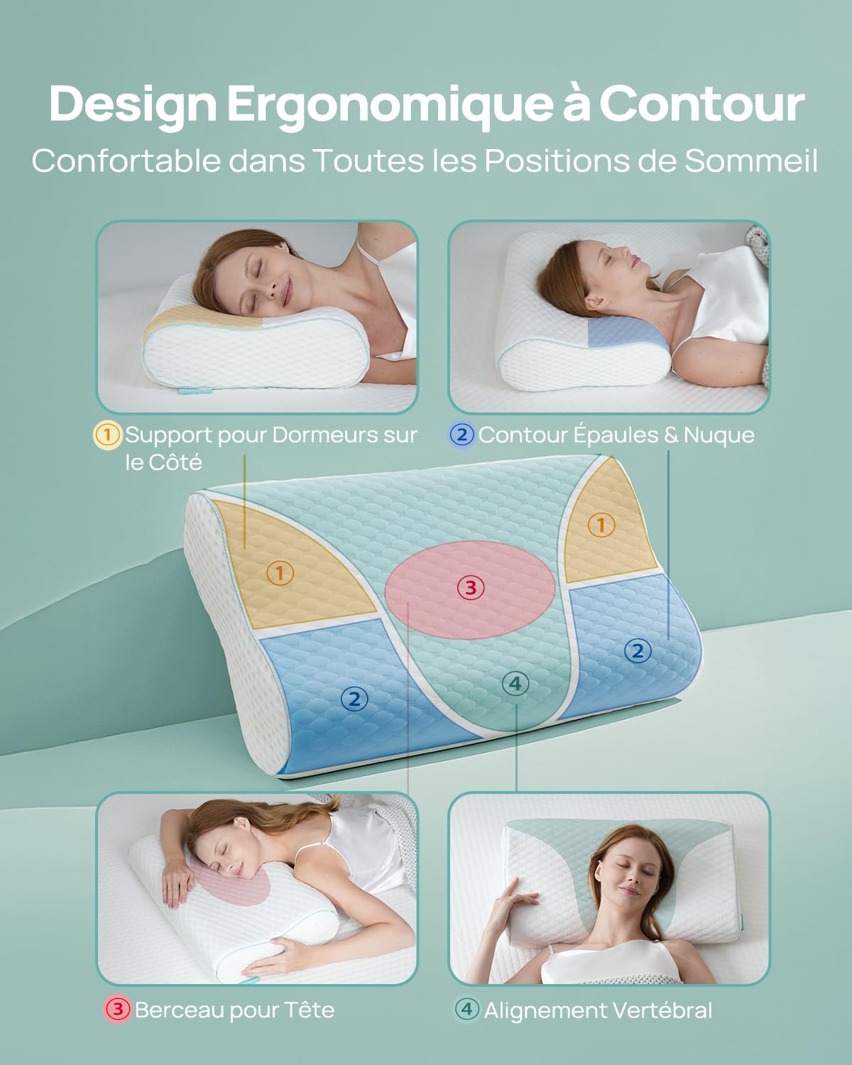 Releep-oreiller-ergonomique-orthopedique-design-ergonomique-blanc-mi-ferme