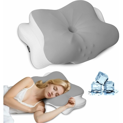 Aoceki-oreiller-ergonomique-cervical-anti-ronflement-et-apnee-positionnelle-memoire-de-forme-avec-housse-amovible-papillon-gris-clair-23-2x15-1x4-3-4-7-in