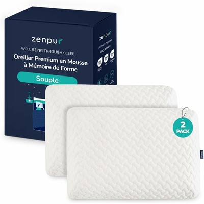 zenpur-lot-de-2-oreillers-ergonomiques-souples-pour-dormeurs-sur-le-ventre-housse-bambou-40-x-60-x-13-cm