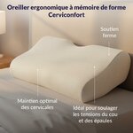 DODO - Oreiller Cerviconfort 32 x 52 cm - Soutien Ferme - Ergonomique 2