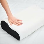 Oreiller ergonomique Bultex à mémoire de forme 33x52 2
