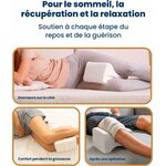 Everlasting Comfort Coussin de genou pour dormir sur le côté – Coussin de jambe en mousse à mémoire de forme de qualité sup 7