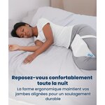 Everlasting Comfort Coussin de genou pour dormir sur le côté – Coussin de jambe en mousse à mémoire de forme de qualité sup 8
