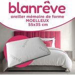 Blanrêve - Oreiller à Mémoire de Forme - Confort Moelleux - 55x35cm 2