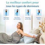 Ella Oreiller Memoire Forme 40x60 cm - Oreiller Ergonomique Cervical – Coussin à Mémoire de Forme pour Les douleurs cervica 5