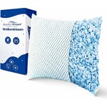 MKS Oreiller Memoire Forme 60x60 – Oreiller Nuage Ergonomique pour la Détente – Coussin Mémoire de Forme Rafraîchissant et Th
