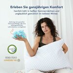 MKS Oreiller Memoire Forme 60x60 – Oreiller Nuage Ergonomique pour la Détente – Coussin Mémoire de Forme Rafraîchissant et 5