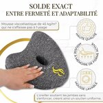 SOTO BLANCO Premium Coussin Genoux pour Dormir Type Celsius Orthopédique avec Mousse à Mémoire de Forme | Coussin Entre Jam 2