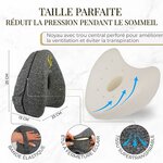 SOTO BLANCO Premium Coussin Genoux pour Dormir Type Celsius Orthopédique avec Mousse à Mémoire de Forme | Coussin Entre Jam 3