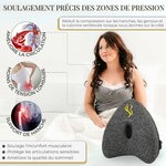 SOTO BLANCO Premium Coussin Genoux pour Dormir Type Celsius Orthopédique avec Mousse à Mémoire de Forme | Coussin Entre Jam 4
