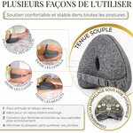 SOTO BLANCO Premium Coussin Genoux pour Dormir Type Celsius Orthopédique avec Mousse à Mémoire de Forme | Coussin Entre Jam 5