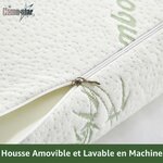 Oreiller Cervical Ergonomique 2 en 1, Mémoire de Forme, 2 Hauteurs, Soutien Cervical pour Dormir sur Le Côté et Le Dos, Hou 6