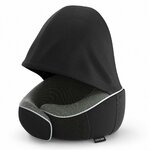 COSYLAND Coussin de Voyage Cervical à Capuche en Mousse à Mémoire de Forme Noir Avec capuche