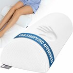 5 Stars United Coussin Demi Lune, Coussin sous Genoux Mémoire de Forme Blanc Grand