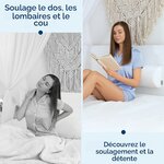 5 Stars United Coussin Demi Lune, Coussin sous Genoux Mémoire de Forme Blanc Grand 6