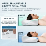 Zibroges-Oreiller-Ergonomique-Alignement-Tête-Epaules
