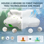 Zibroges-Oreiller-Mémoire-De-Forme-Relaxation-Musculaire