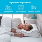 Linenspa -Oreiller-Ergonomique-Cervical-à-Mémoire-De-Forme