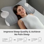 JINXIA-Oreiller-Orthopédique-Ergonomique-Couleur-Grise