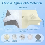 homca-oreiller-ergonomique-cervical-2-en-1-oreiller-orthopedique-a-memoire-de-forme-premium-60x40x12-14cm-gris