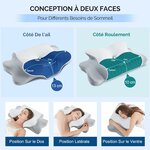donama-oreiller-ergonomique-cervical-pour-sommeil-sur-le-cote-le-dos-et-le-ventre-oreiller-memoire-forme-pour-le-cou-avec-taie-d-oreiller-reg;able-64x39x10-13-cm-gris-blanc