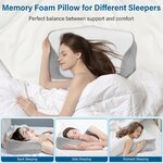 Ehomfory-Oreiller-Memoire-Forme-Confort-Pour-Toutes-Positions-De-Sommeil