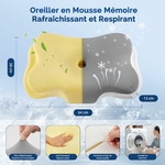 Silkena-oreiller-ergonomique-cervical-oreillers-respirant-64cmx38cmx13cm-gris-clair