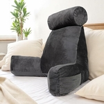 bananair-coussin-de-lecture-velours-housse-lavable-accoudoirs-ergonomique-fauteuil-de-lecture-gris