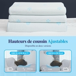 cloudetoile-oreiller-ergonomique-cervical-coussin-orthopedique-a-memoire-de-forme-ajustable-60x35x10-12-cm