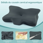 silkena-oreiller-ergonomique-cervical-mousse-memoire-sommeil-sur-le-cote-le-dos-ou-le-ventre-gris-fonce-64cmx41cmx10cm