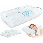tesq-oreiller-ergonomique-cervical-memoire-forme-reglable-blanc-queen-size