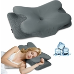 aoceki-oreiller-ergonomique-cervical-anti-ronflement-et-apnee-positionnelle-housse-amovible-gris-fonce
