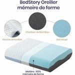 BedStory-Oreiller-Ergonomique-Hypoallergénique-Housse-En-Bambou