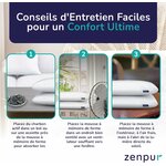 zenpur-lot-de-2-oreillers-ergonomiques-cervicaux-memoire-de-forme-entretien-facile-40x60cm