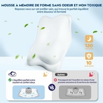CloudÉtoile-oreiller-ergonomique-memoire-de-forme-reglable-pour-dormir-sur-le-cote-et-sur-le-dos-64x38x12-cm-gris