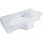 homca-oreiller-cervicales-ergonomique-orthopedique-de-soutien-du-cou-housse-lavable-70-x-40-x-8-5-14cm-blanc