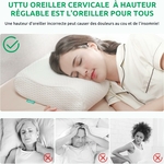 UTTU-Oreiller-Ergonomique-Cervical-Mémoire-De-Forme-Soutien-Optimal