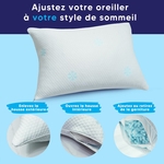CloudÉtoile-Oreiller-Mémoire-De-Forme-Déchiquetée-Pour-Un-Sommeil-Réparateur