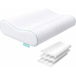 Releep-oreiller-ergonomique-orthopedique-a-memoire-de-forme-reglable-en-hauteur-rafraichissant-blanc-mi-ferme