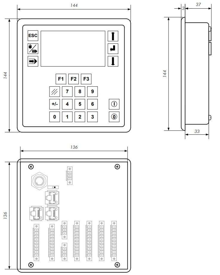 P40 dimensions