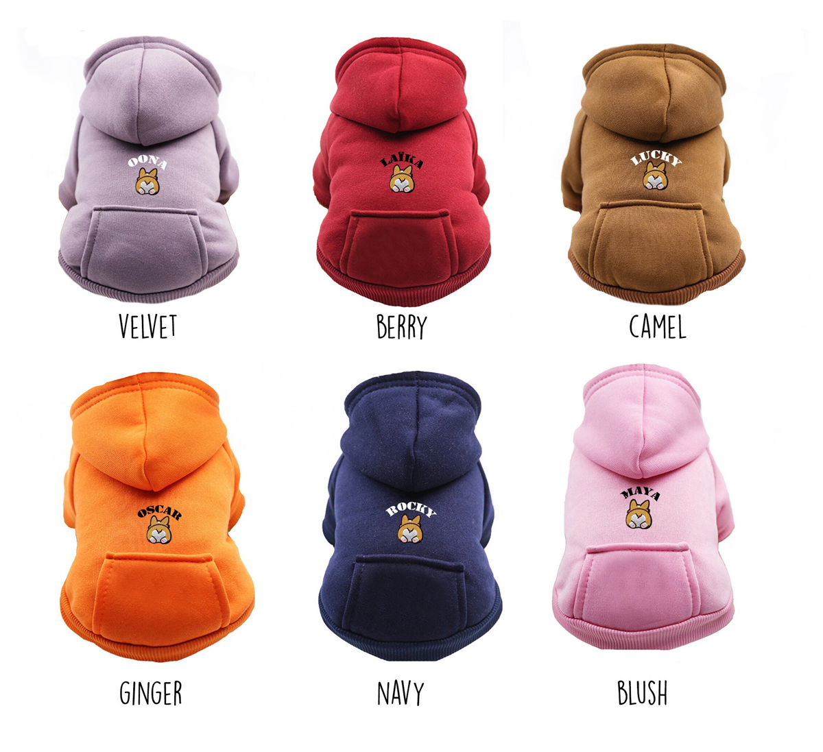 couleurs manteau chien personnalisé