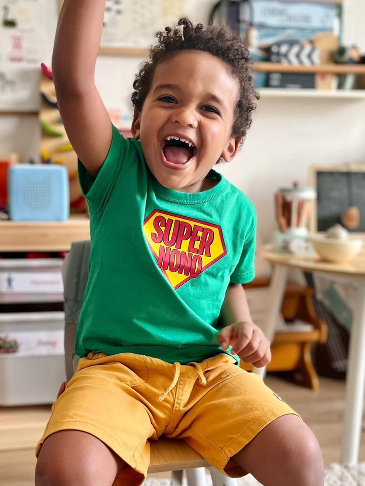 T-shirt 100% Coton, Avec Impression ART ATTACK - Vert - Kiabi - 14.99