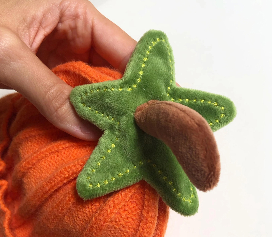 CharmBurst Bonnet Bébé Design Citrouille Orange, Bonnet D